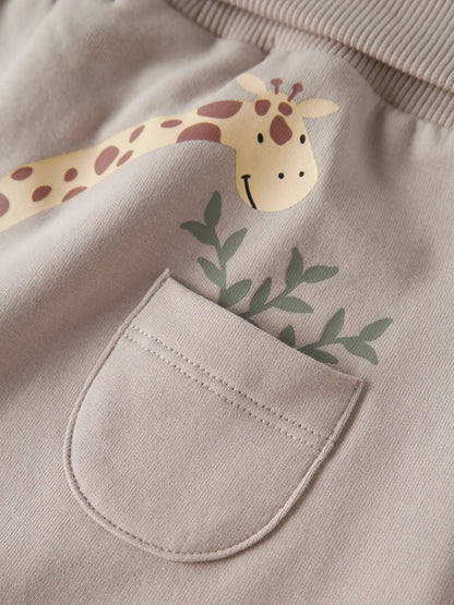 Sweatbyxa Giraff Hall Beige