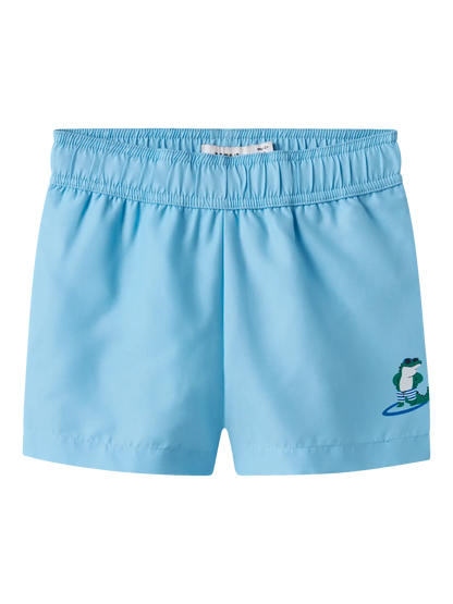 Badshorts Zaka M Enfärgade Krokodil Blå