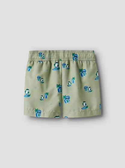Badshorts Zaka M Mönstrade Grön