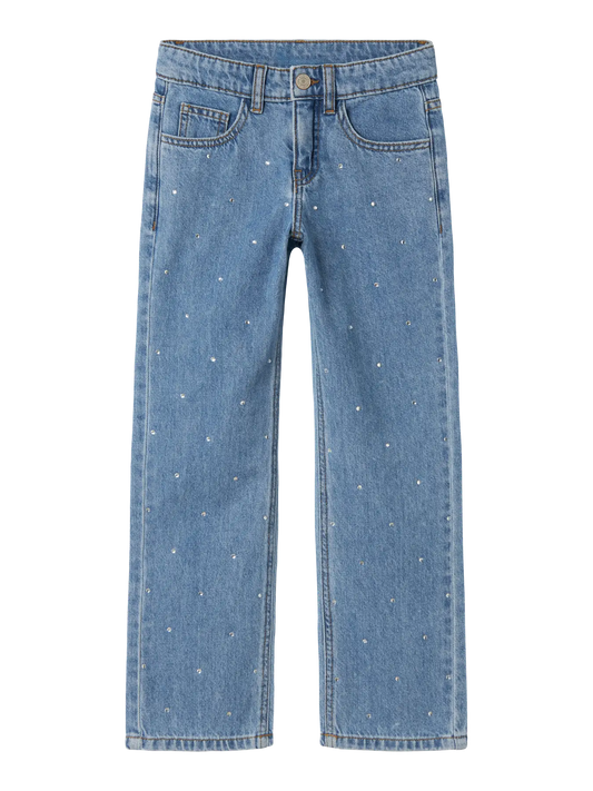Jeans Raka Vida ben Strass Blå