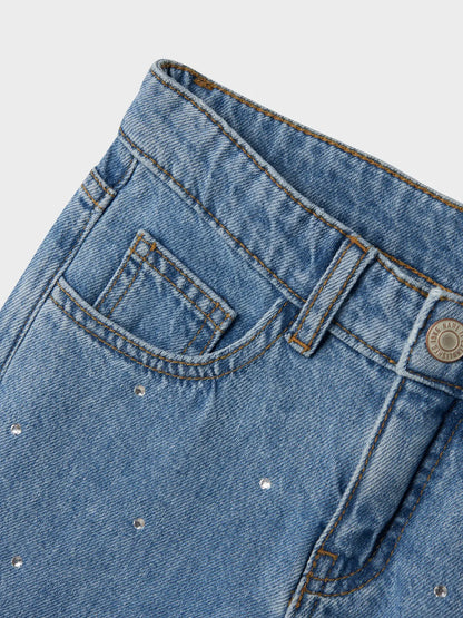 Jeans Raka Vida ben Strass Blå