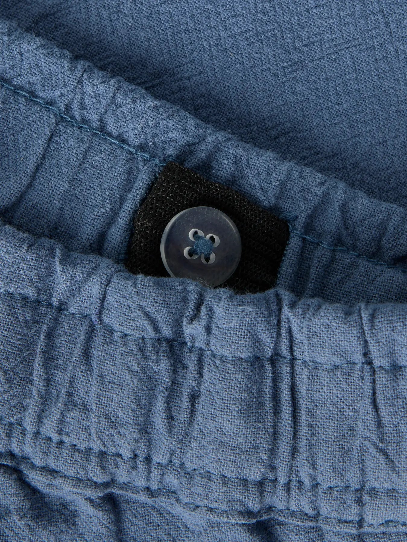 Byxa Derik Enfärgad Bomull Blå