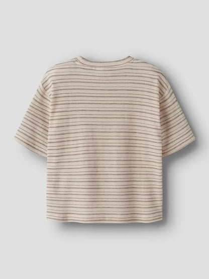 T-shirt Jonn Kortärmad Randig Beige