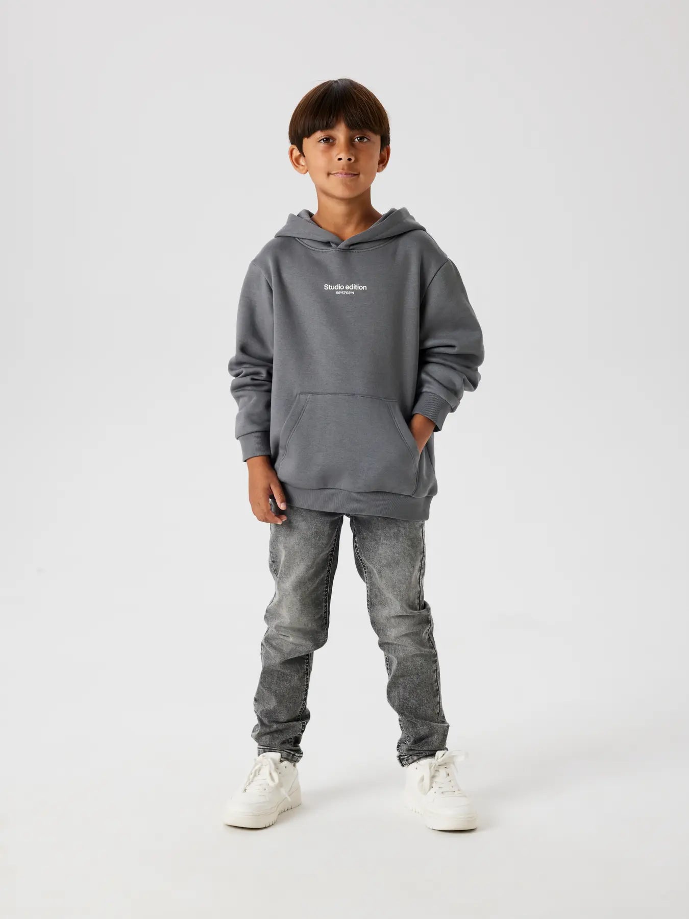 Hoodie Brody Enfärgad Grön