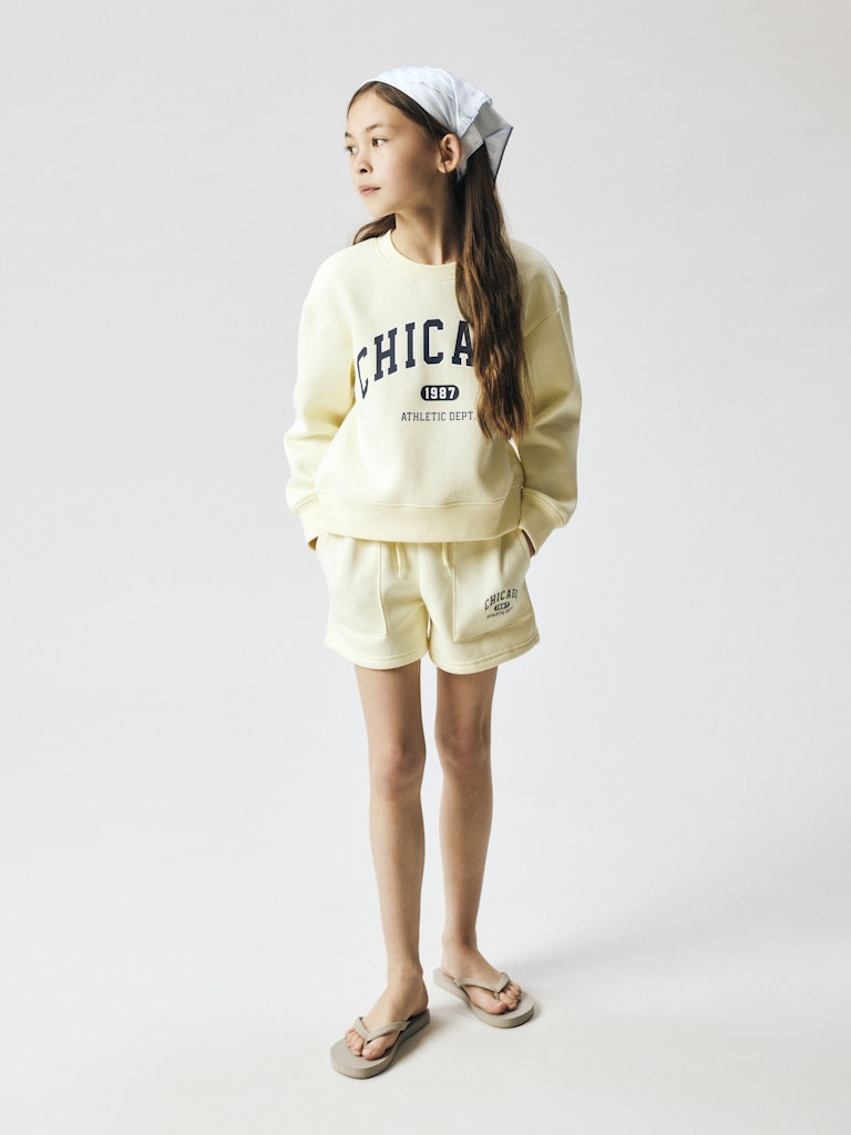 Shorts Sweat Fabia Enfärgad Gul