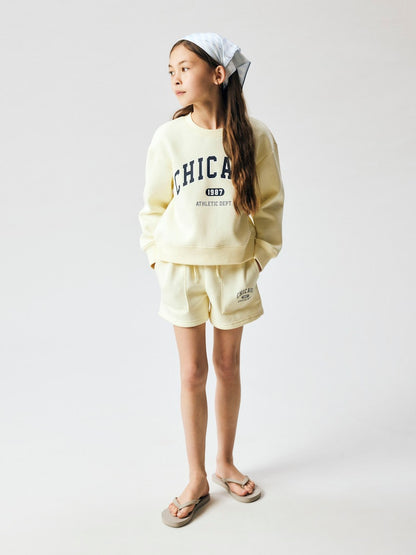 Shorts Sweat Fabia Enfärgad Gul