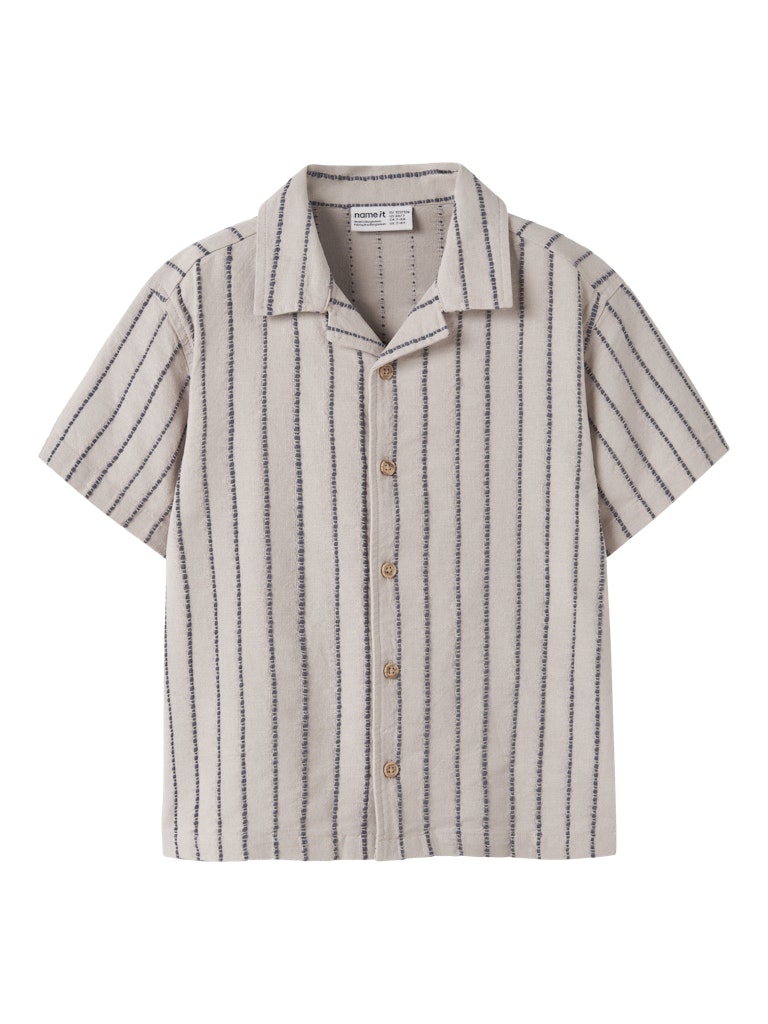 Skjorta Jax Kortärmad Mönstrad Beige