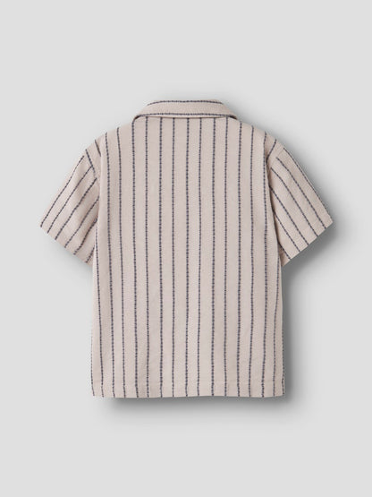 Skjorta Jax Kortärmad Mönstrad Beige
