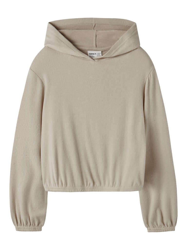 Hoodie Kathlon Enfärgad Beige