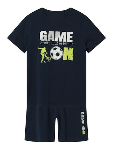 Pyjamas-set Kortärmad Fotboll Blå