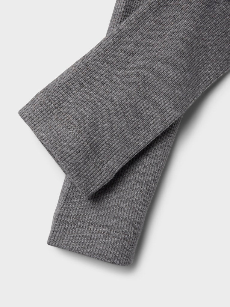 Byxa/Legging Kab Ribbad NB Enfärgad Grå