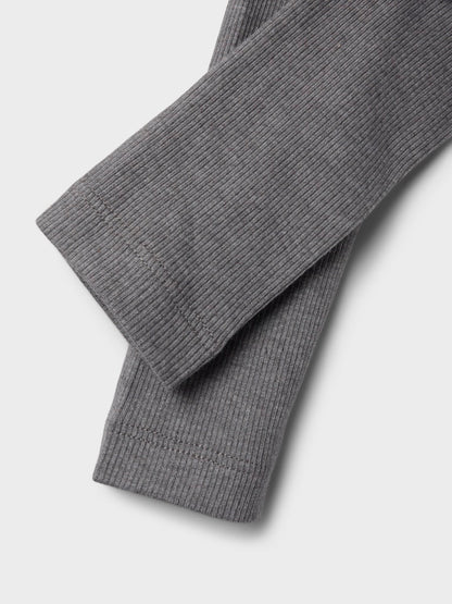 Byxa/Legging Kab Ribbad NB Enfärgad Grå