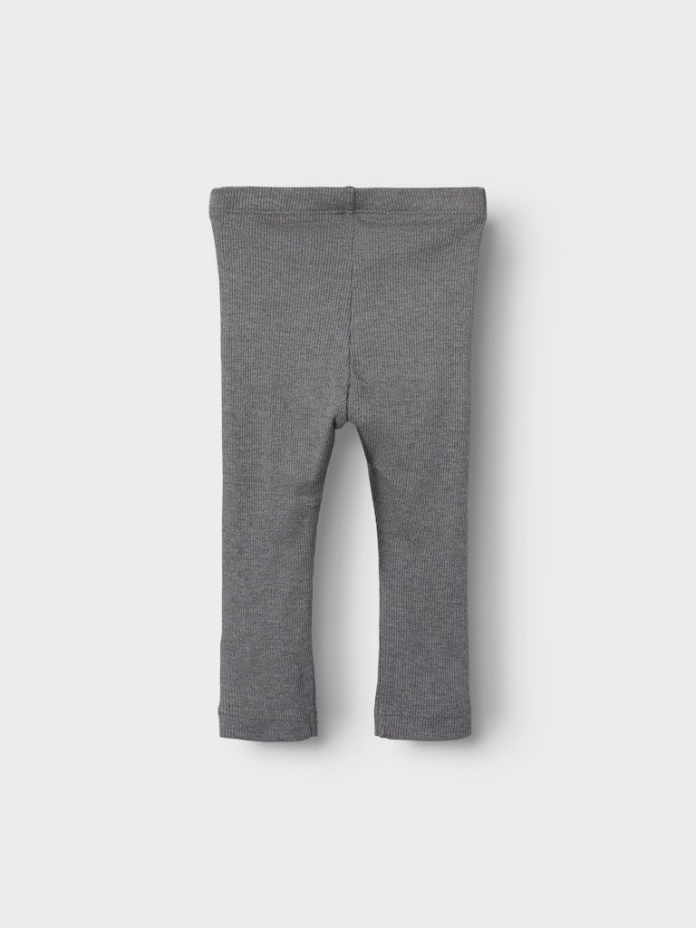 Byxa/Legging Kab Ribbad NB Enfärgad Grå
