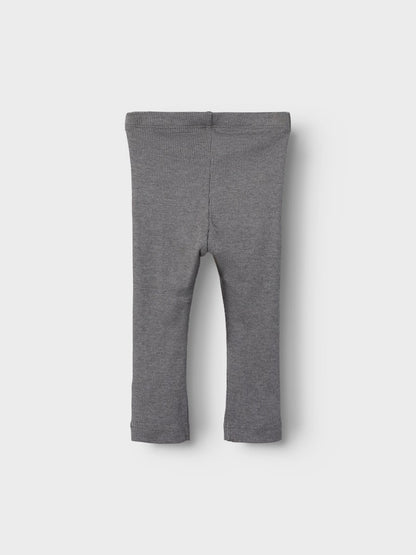 Byxa/Legging Kab Ribbad NB Enfärgad Grå