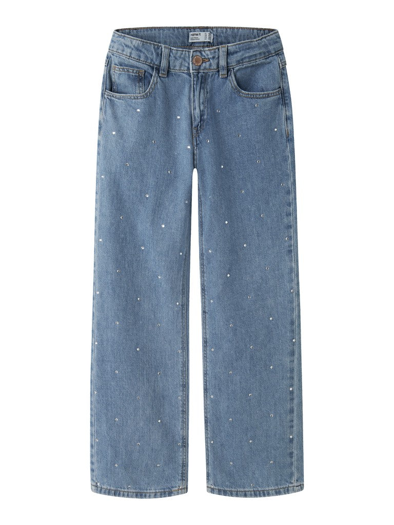 Jeans Raka Vida ben Strass Blå
