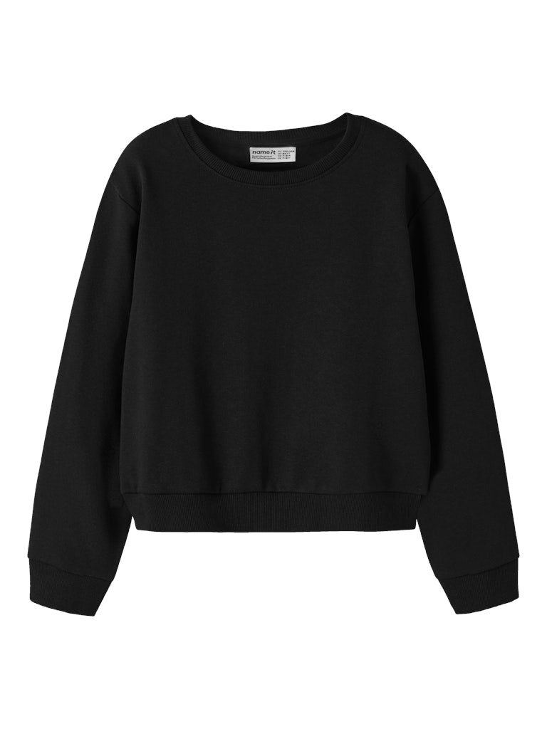 Sweattröja Mille Enfärgad Svart