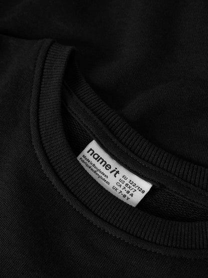 Sweattröja Mille Enfärgad Svart