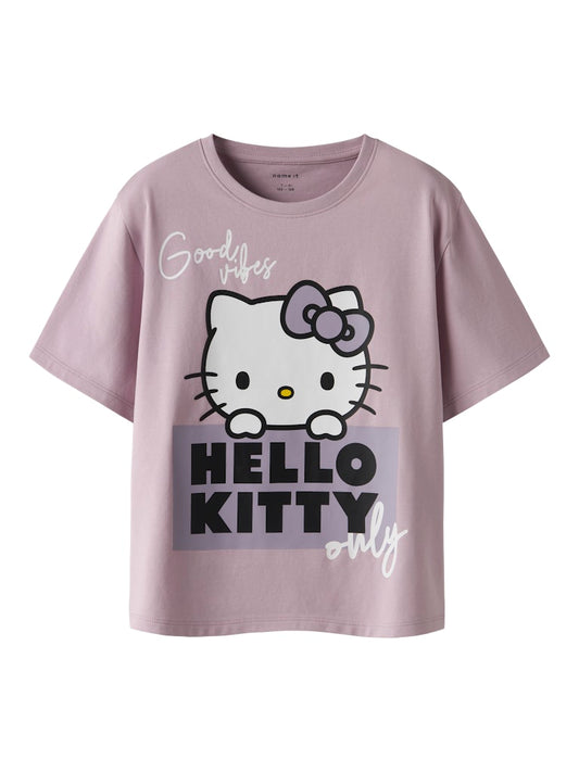 Topp Hello Kitty Kortärmad Dykaja Rosa