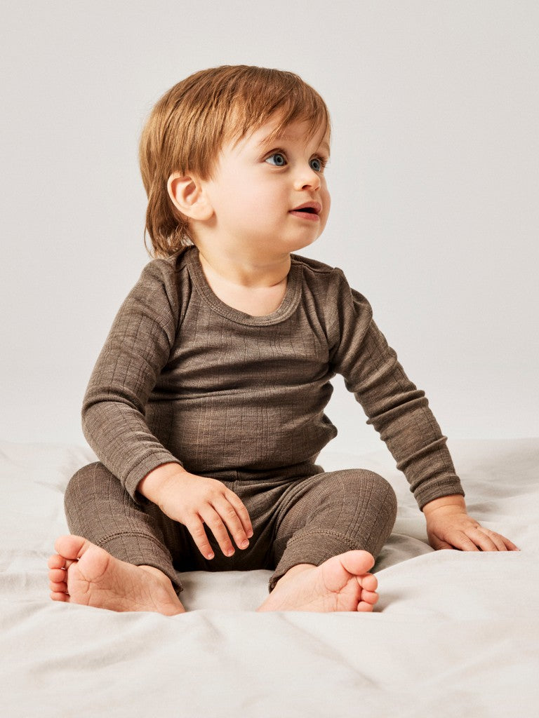Body Merinoull Wang NB Enfärgad Brun