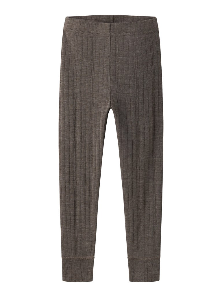 Leggings Merinoull Wang M Enfärgad Brun