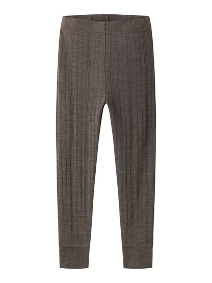 Leggings Merinoull Wang M Enfärgad Brun