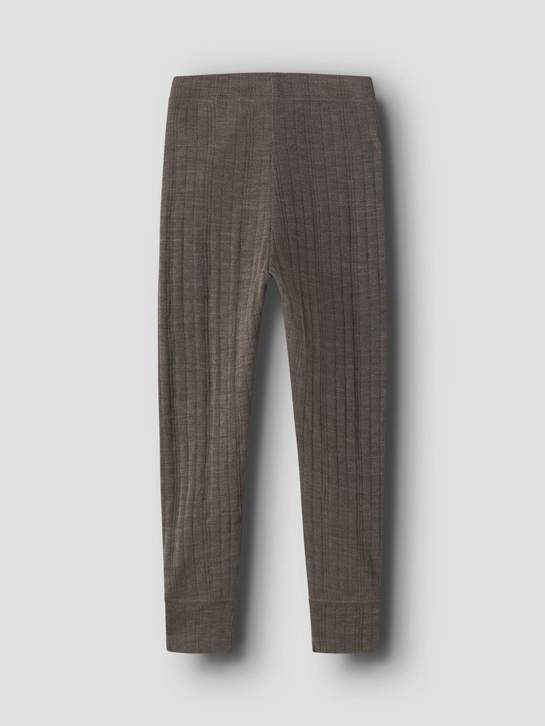 Leggings Merinoull Wang M Enfärgad Brun