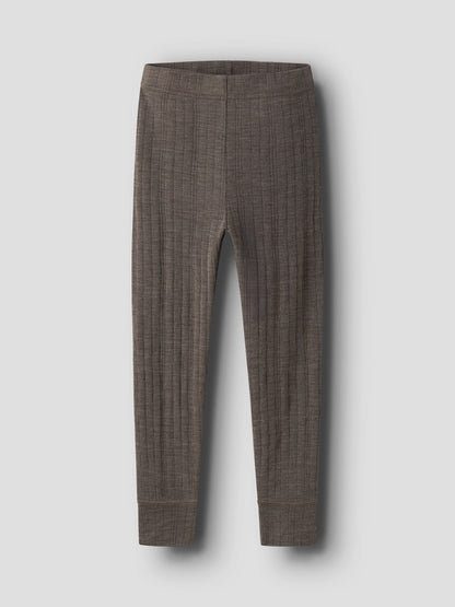Leggings Merinoull Wang M Enfärgad Brun