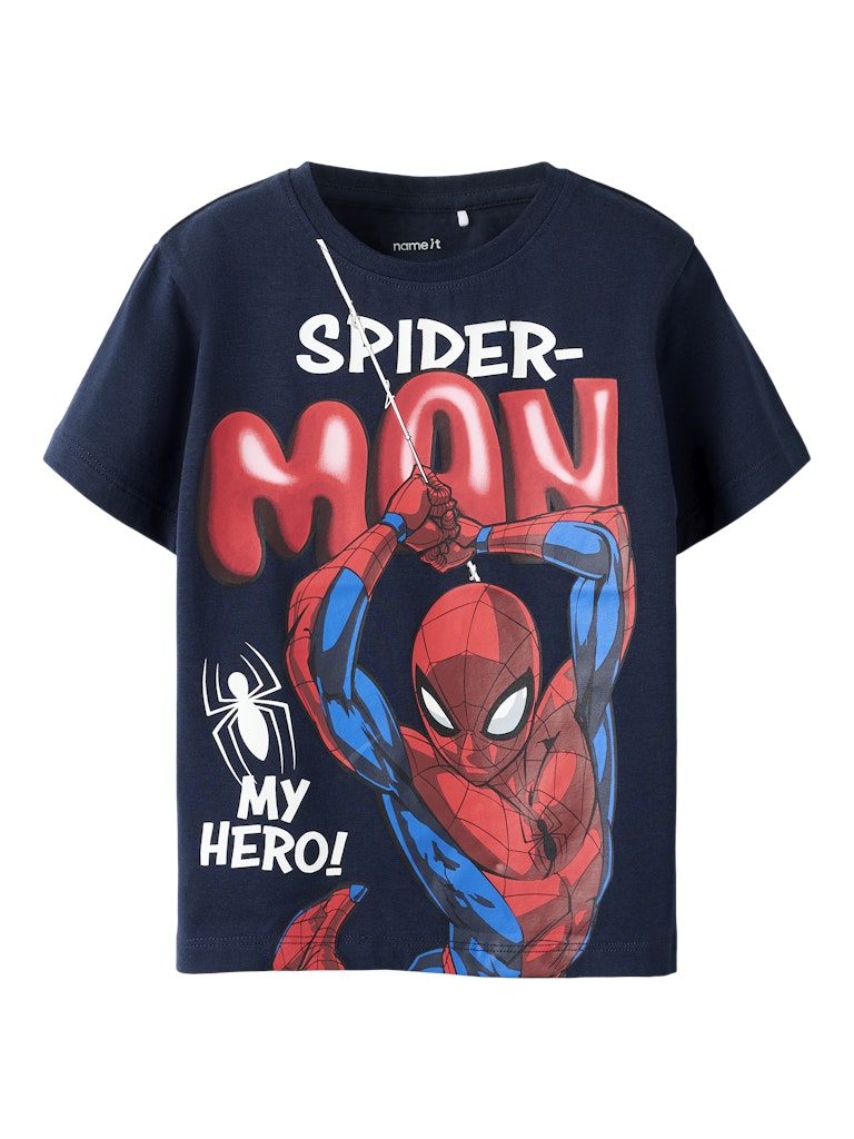 T-shirt Spiderman Marvin Blå