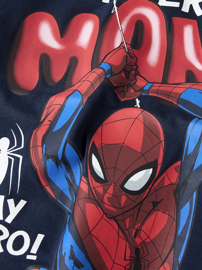 T-shirt Spiderman Marvin Blå
