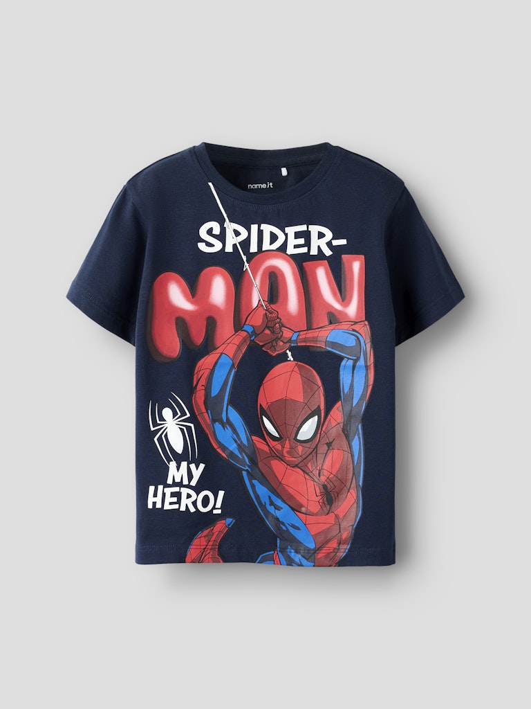 T-shirt Spiderman Marvin Blå