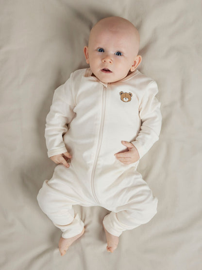 2-pack Pyjamas Nallar Dragkedja Beige