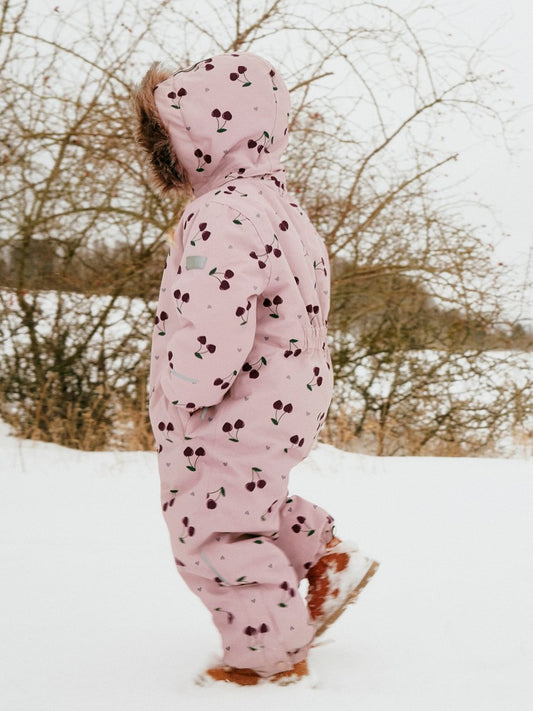 Vinteroverall Varmfodrad Snow10 Vattentät Enfärgad Rosa