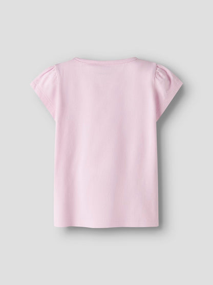 Topp Stitch Kortärmad Fuba Glitter Rosa