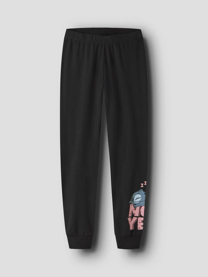 Pyjamas Stitch Anda 2-delad Svart