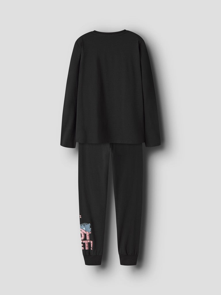 Pyjamas Stitch Anda 2-delad Svart