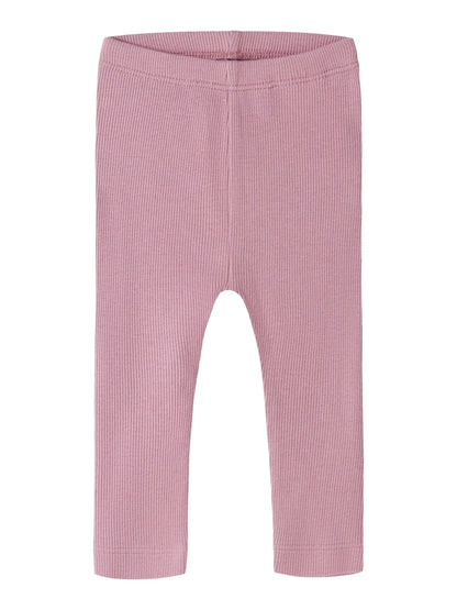 Byxa/Legging Kab Ribbad M Enfärgad Rosa