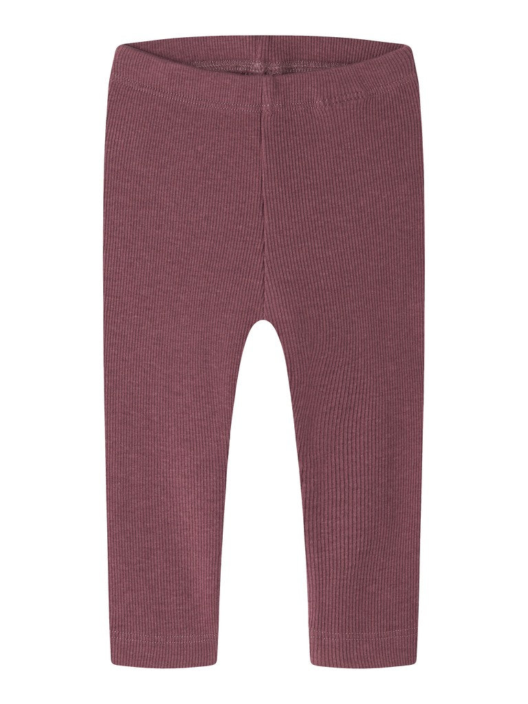 Byxa/Legging Kab Ribbad NB Enfärgad Lila