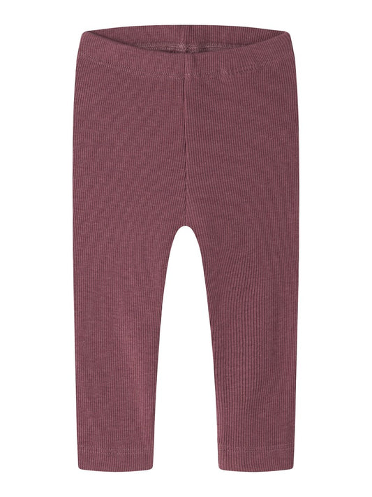 Byxa/Legging Kab Ribbad NB Enfärgad Lila