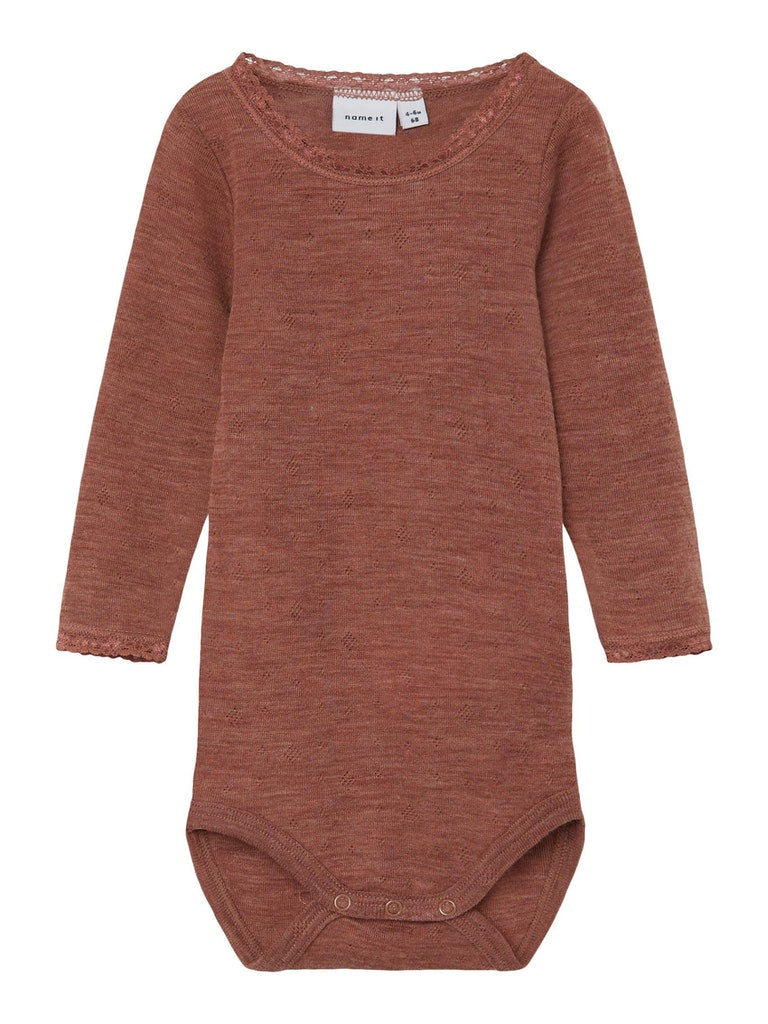 Body Merinoull Wang Enfärgad Cognac