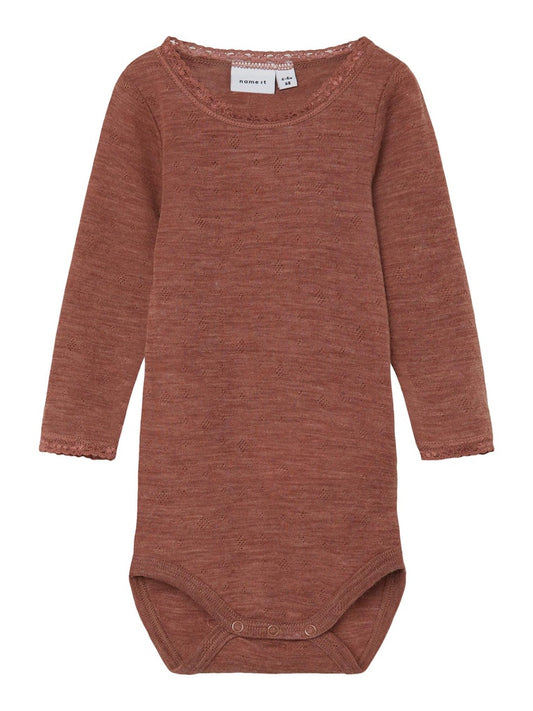 Body Merinoull Wang Enfärgad Cognac