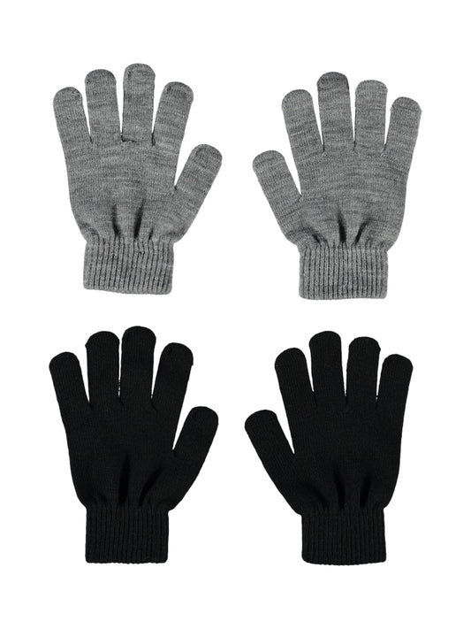 Magiska Vantar 2-Pack Grå/Svart