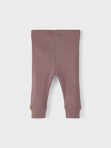 Leggings Merinoull Willit Enfärgad Lila