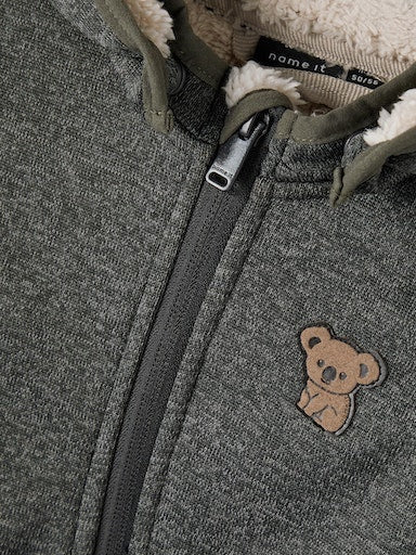 Softshell Overall Vattentät Mada Teddyfoder Enfärgad Grå