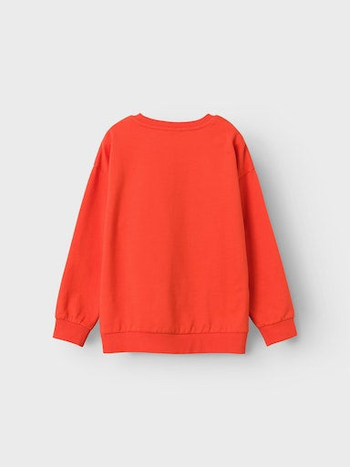 Sweatshirt Vildar Tryck Orange