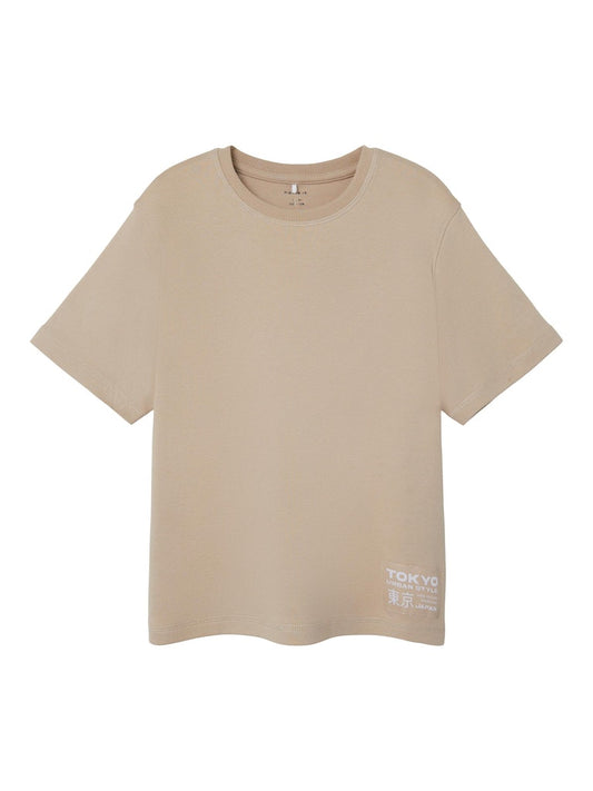 T-shirt Sallerken Lös Passform Beige