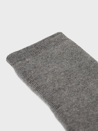 Strumpa Merinoull Waksi Tjock Mörkgrå