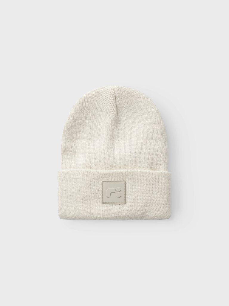 Stickad Mössa Malik KN Beige