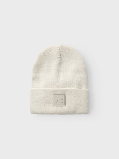 Stickad Mössa Malik KN Beige