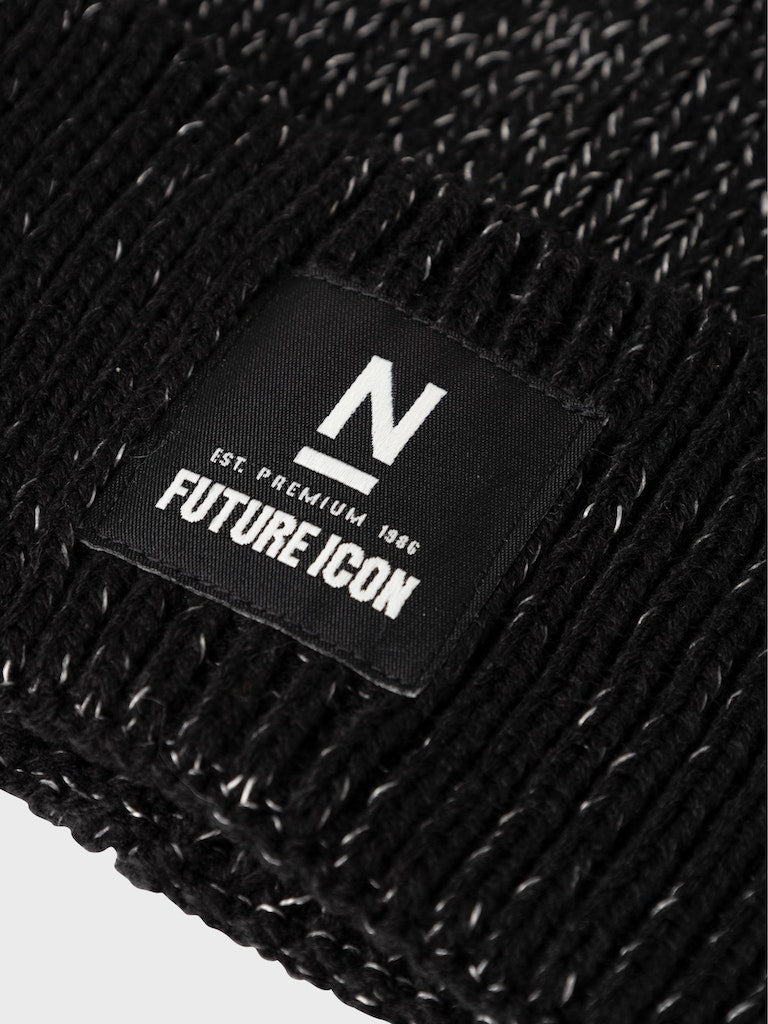 Stickad Reflexmössa Svart