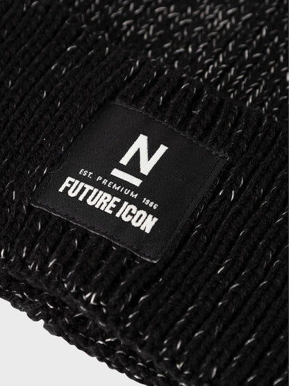 Stickad Reflexmössa Svart